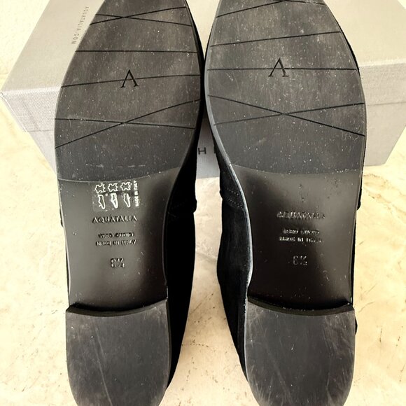 AQUATALIA Revy Loafer Black Suede Size 8.5 - Picture 7 of 7